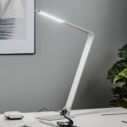 FabasLucePlatteLEDbureaulampWaspuitaluminium