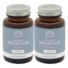 GratisVerzending2xMattissonMagnesium100mgBiologisch60vegacapsules