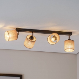 LuminexPlafondspotAdelinejutelampenkappen4-lampslang