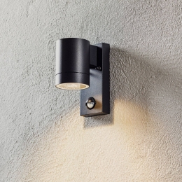 NordluxBuitenwandlampTinMaxisensorzwart