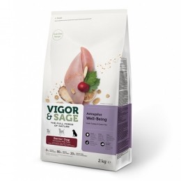 4xVigorSageHondenvoerSeniorWell-BeingAstragalus2kg