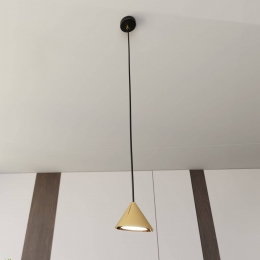EMIBIGLIGHTINGHanglampElit1-lampgoudkleurigmetalenafhanghoogte1m
