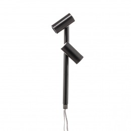 HeraLEDDuoSpot2x3Wwarmwit170mmzwart