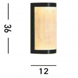 SearchlightLEDwandlampNilehoogte36cmzwartstaalIP44