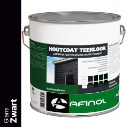 AfinolHoutcoatTeerlookGlansZwart25liter
