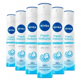 6xNIVEADeodorantSprayNatural200ml