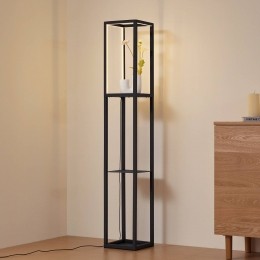 LindbyLEDvloerlampBirtastaandplankhoogte155cm