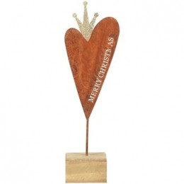 KerstdecoratiesSignesGrimaltHartMetKleineHoutenBasis