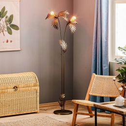 ONLIVloerlampDubaiinbladlook2-lampsbrons