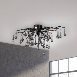 PaulNeuhausplafondlampIcicle4-lampszwart