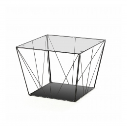 KaveHomeSalontafelTilo60cm-Zwart-Vierkant