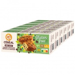 6xCralMiniCakesmetstukjesChocoladeGlutenvrijenLactosevrij230gr