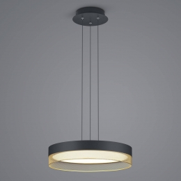 HELLMeshLEDhanglamp45cmzwartgoud