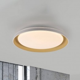 JUSTLIGHTGmbHJUSTLIGHTSatiplafondlampkunststofwitmessing