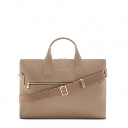 IsabelBernardHandtasIsabelBernardHonorAniquetaupe-kalfsleer