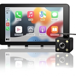 AutoSky7inchWirelessCarPlayenAndroidAutoSchermmetAchteruitrijcamera