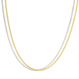 EASTSIDEKettingvanEdelstaalinZilverGoudkleurig