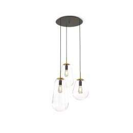NowodvorskiLightingHanglampPearmessing3-lamps