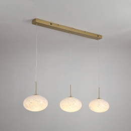 SearchlightLEDhanglampConfettilengte115cmgoudkleurigwitglas