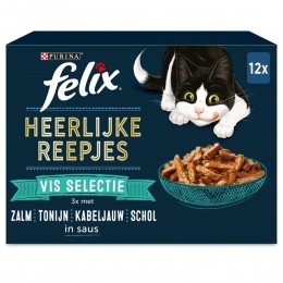 4xFelixHeerlijkeReepjesSelectieVis12x80gr