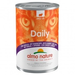 36xAlmoNatureDailyMenuKattenvoerNatBlikKonijn400gr