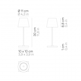ZafferanoPoldinamini-acculampbinnenkantkoper