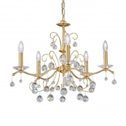 austroluxKroonluchterCarmenIIglasverguld65cm