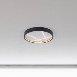 JUSTLIGHTGmbHJUSTLIGHTLEDplafondlampMikado40cmzwart