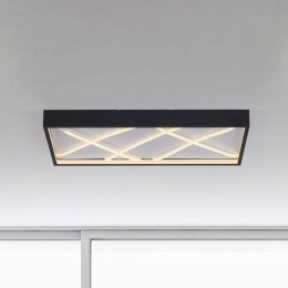 JUSTLIGHTGmbHJUSTLIGHTLEDplafondlampMikado60x30cmzwart