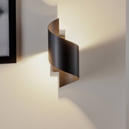 EMIBIGLIGHTINGWandlampSpinerzwarthoogte30cmstaal