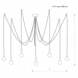 NowodvorskiLightingHanglampSpiderinwit7-lamps