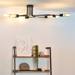 LucideLester8-lampsplafondlampzwart