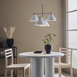 MarksljdHanglampKlintvanmetaalwit4-lamps