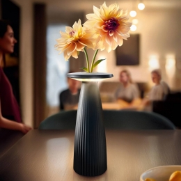 SigorNuflairLEDtafellampzwartIP54dimbaar24cm