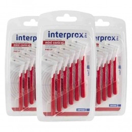 3xInterproxRagersPlusMiniConicalRoodPHD126stuks