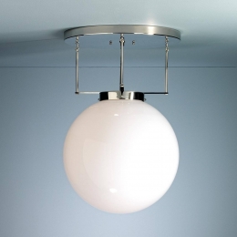 TECNOLUMENBrandtsplafondlampBauhaus-stijlnikkel40cm