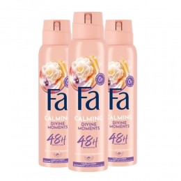 3xFaDeodorantSprayDivineMoments150ml