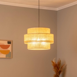 TKLightingCalistohanglampJutenaturelbruin3-lamps50cm