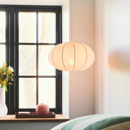 NordluxHanglampAeron40metstoffenkap40cm