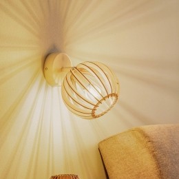 ArgonWandlampPazwitmethoutenlamellenenbolvormigekap