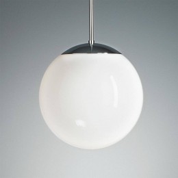 TECNOLUMENPendellampmetopaalbol25cmchroom