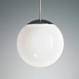 TECNOLUMENPendellampmetopaalbol30cmchroom