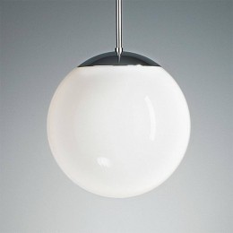 TECNOLUMENPendellampmetopaalbol35cmchroom