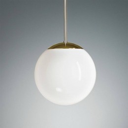 TECNOLUMENPendellampmetopaalbol20cmmessing