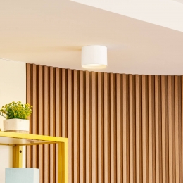 LindbyLEDspotNivoria12cm15Wwitmetaal