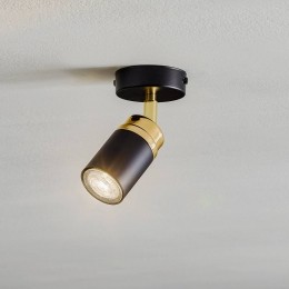 LuminexPlafondspotReno1-lampzwartgoud
