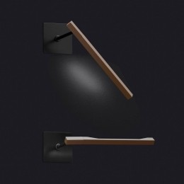 OluceIlo187LEDwandlampverstelbaarBronz