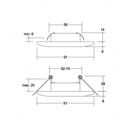 BRUMBERGAdaptLEDinbouwdownlighttitaanmat