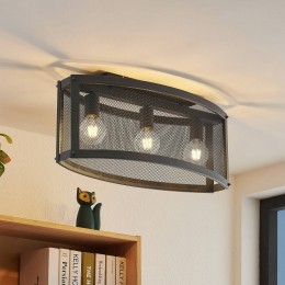 LindbyMizginplafondlampmet3-lampsraster