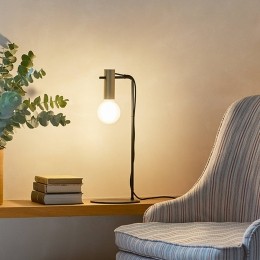 LEDS-C4NudeCurvedtafellampE27goudzwart